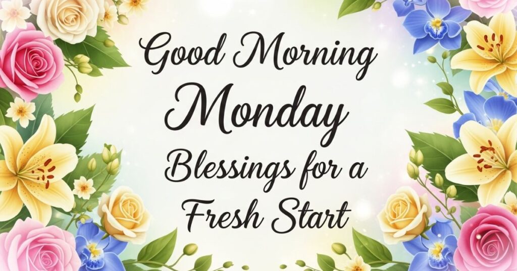 Good Morning Monday Blessings for a Fresh Start