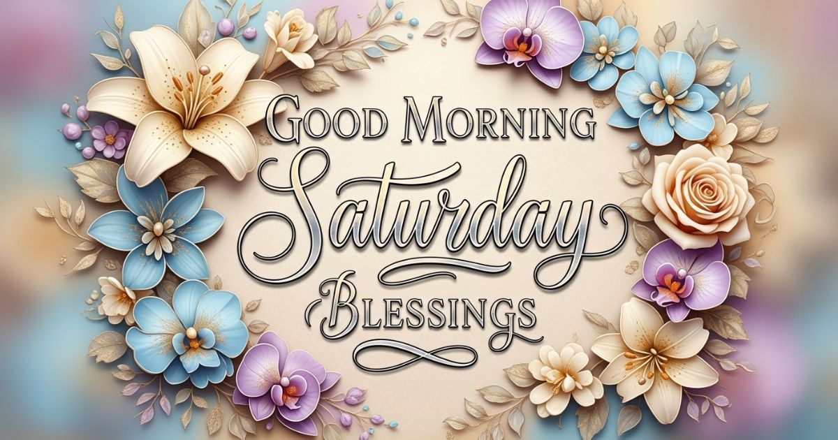 good morning saturday blessings