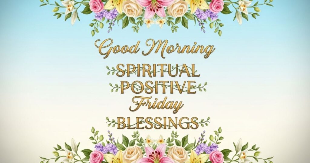 Good Morning Spiritual Positive Friday Blessings