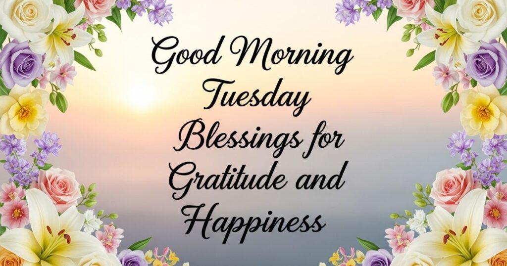Good Morning Tuesday Blessings for Gratitude and Happiness