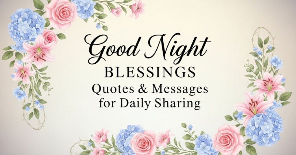 Good Night Blessings Quotes & Messages for Daily Sharing