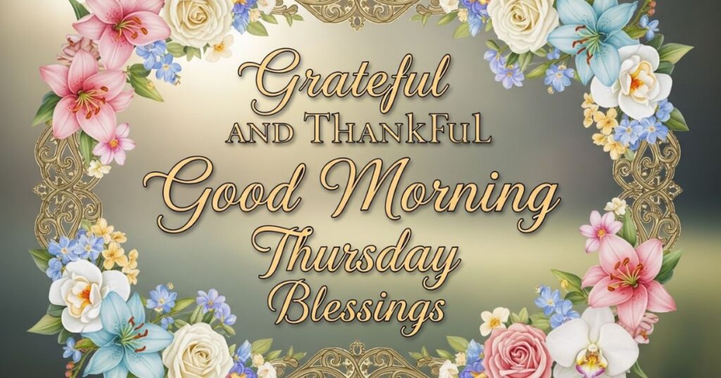 Grateful and Thankful Good Morning Thursday Blessings