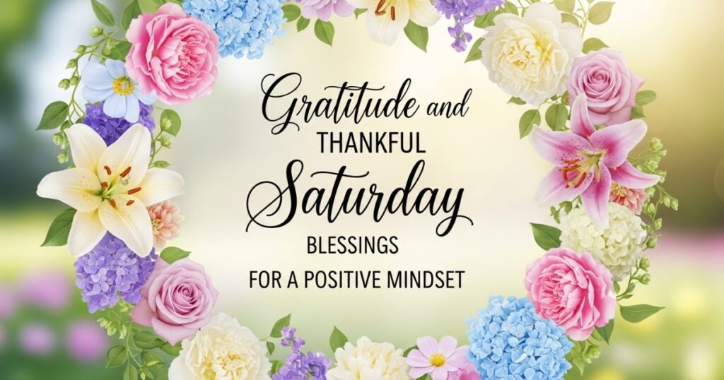 Gratitude and Thankful Saturday Blessings for a Positive Mindset