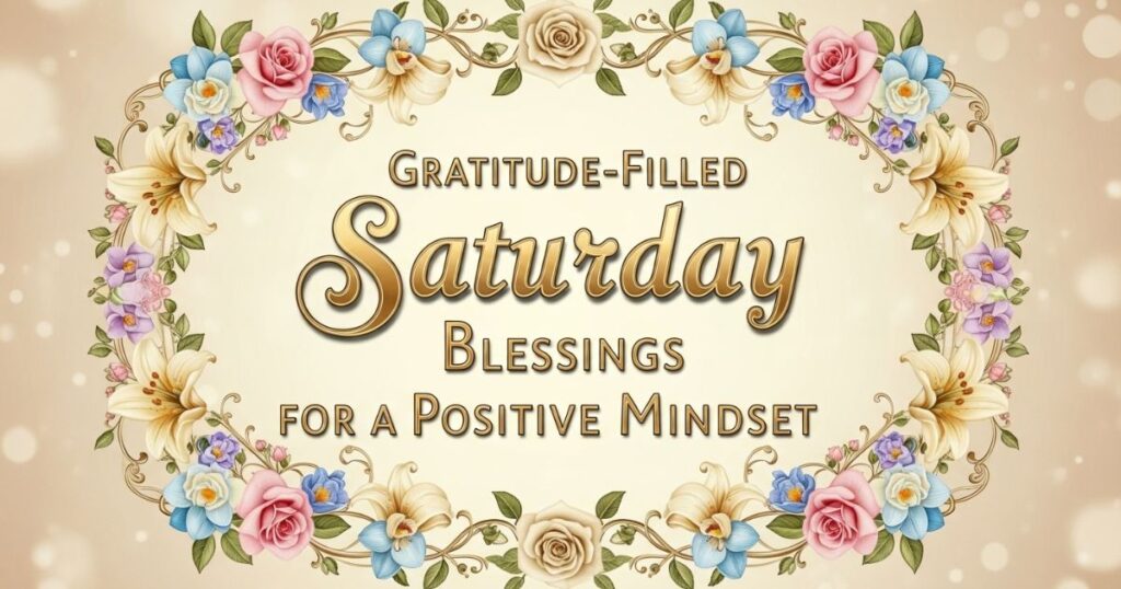 Gratitude-Filled Saturday Blessings for a Positive Mindset
