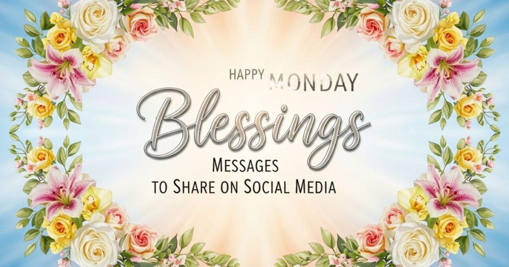 Happy Monday Blessings Messages to Share on Social Media