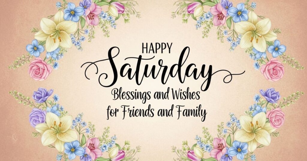 Happy Saturday Blessings and Wishes for Friends and Family