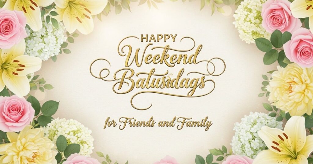 Happy Weekend Saturday Blessings for Friends and Family