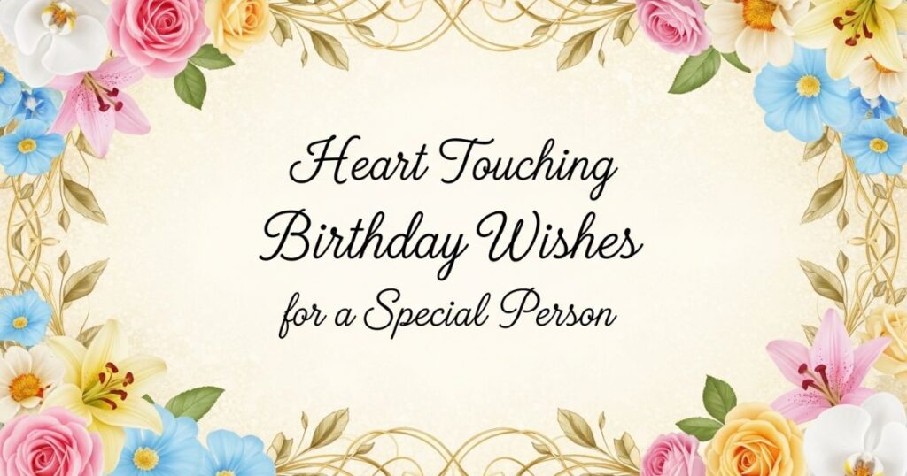 Heart Touching Birthday Wishes for Special Person