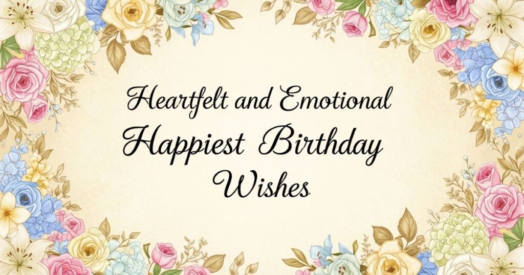Heartfelt and Emotional Happiest Birthday Wishes