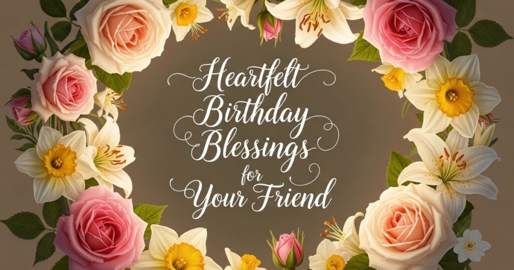Heartfelt Birthday Blessings for Your Friend