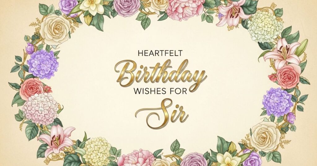 Heartfelt Birthday Wishes for Sir