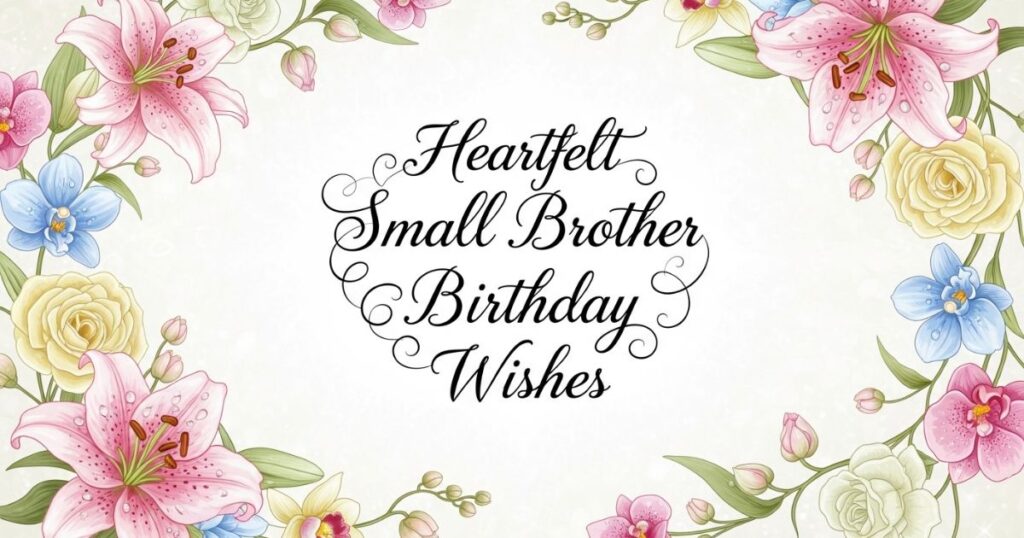 Heartfelt Small Brother Birthday Wishes