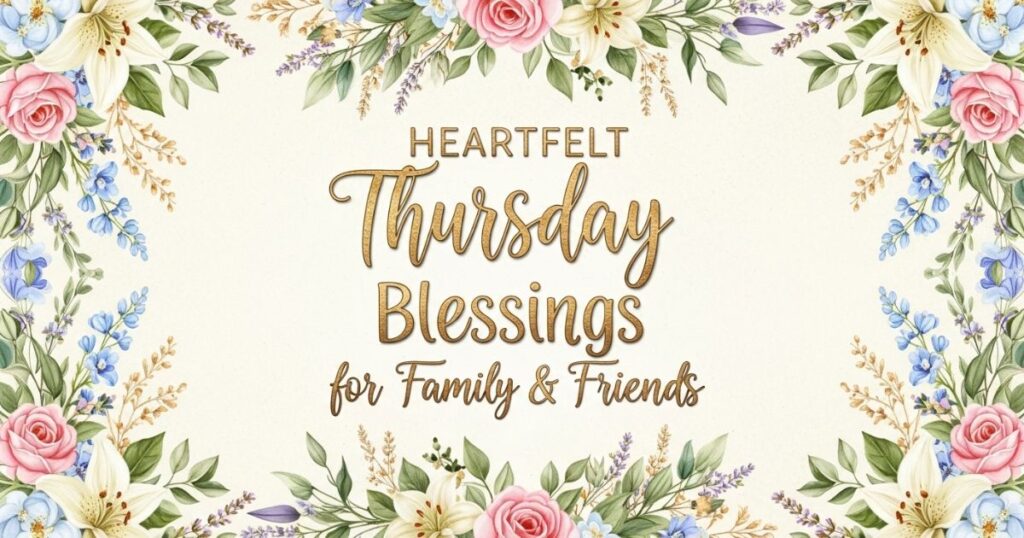 4. Heartfelt Thursday Blessings for Family & Friends