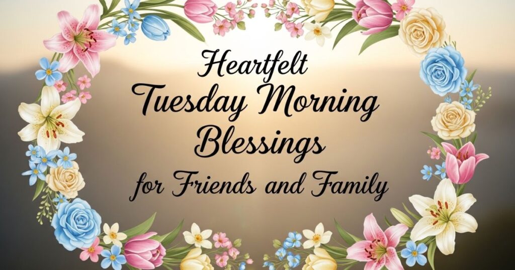 Heartfelt Tuesday Morning Blessings for Friends and Family