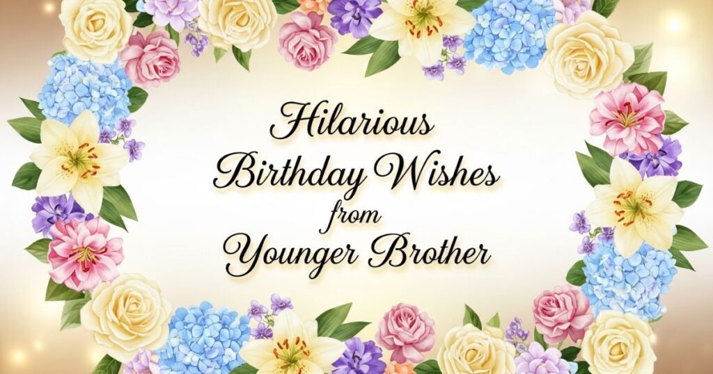 Hilarious Birthday Wishes from Younger Brother