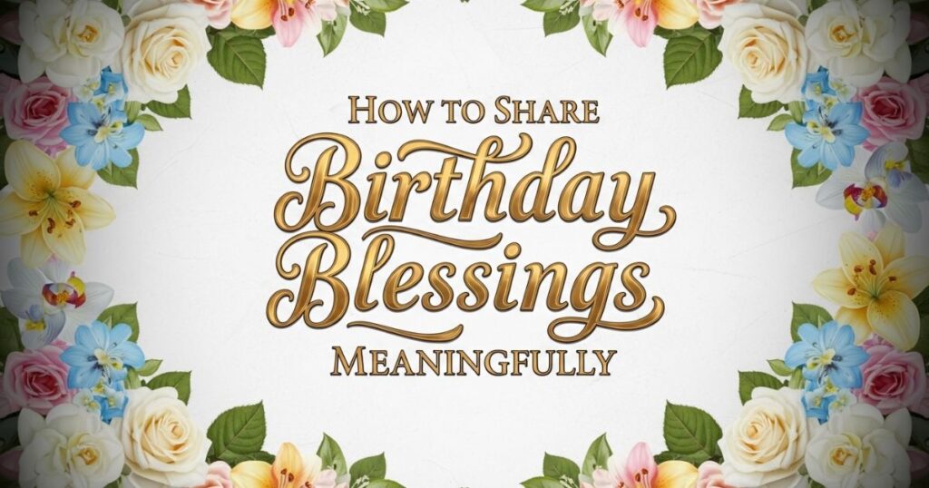 How to Share Birthday Blessings Meaningfully