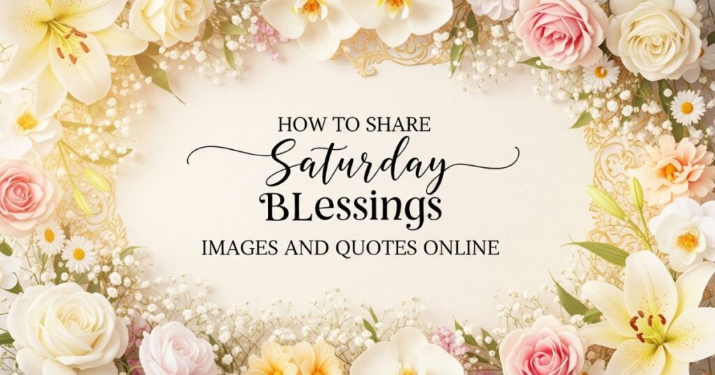 How to Share Saturday Blessings Images and Quotes Online