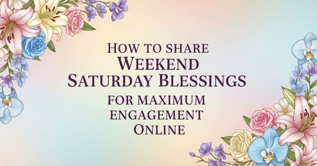 How to Share Weekend Saturday Blessings for Maximum Engagement Online