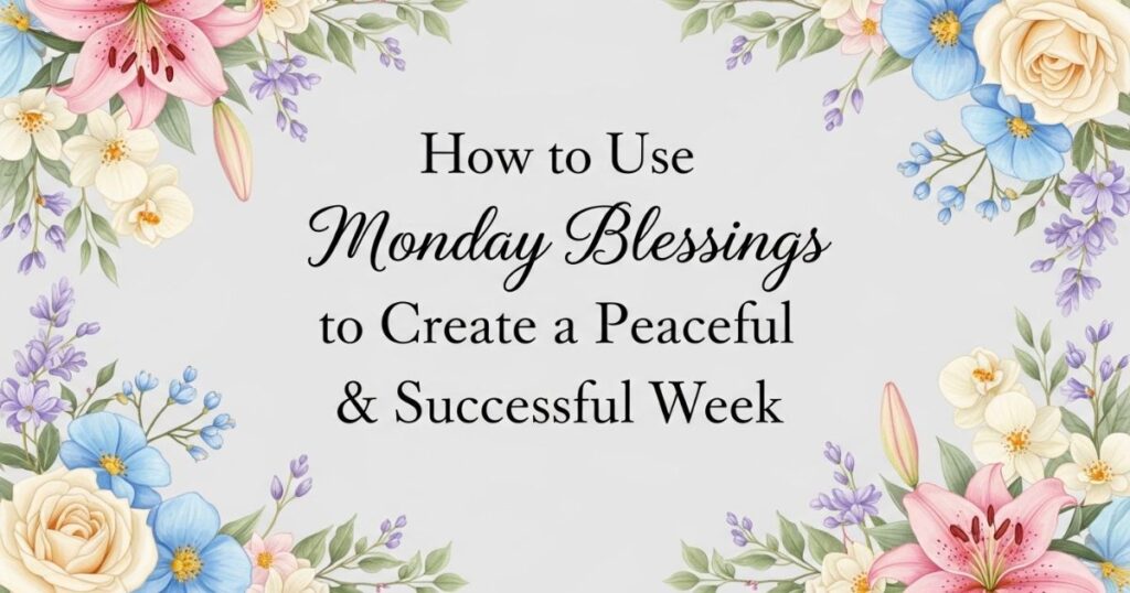 How to Use Monday Blessings to Create a Peaceful & Successful Week