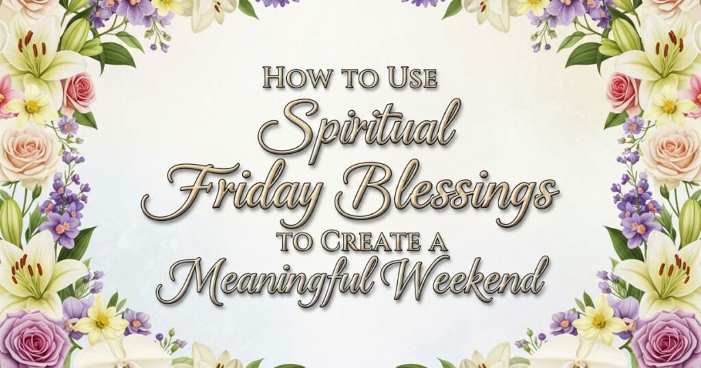 How to Use Spiritual Positive Friday Blessings to Create a Meaningful Weekend