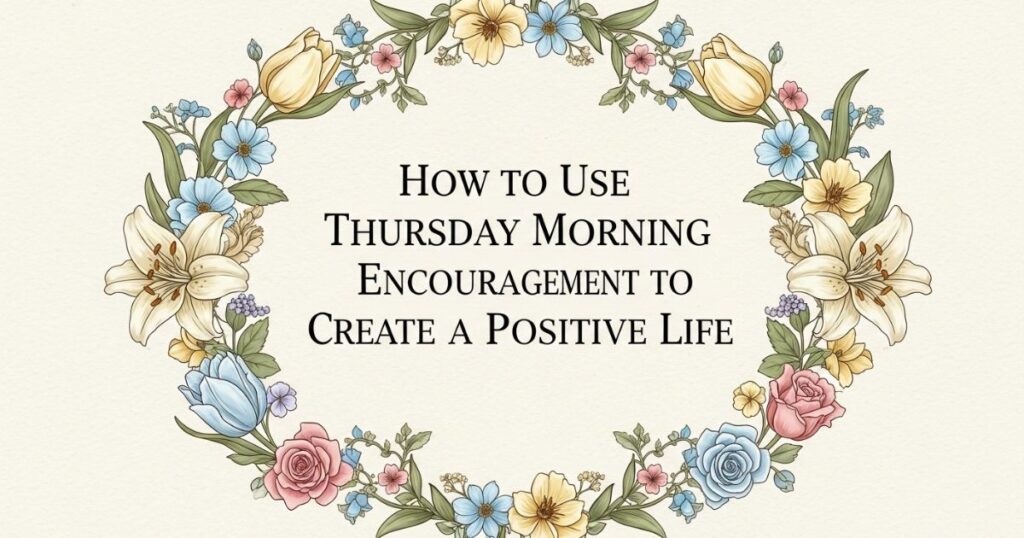 How to Use Thursday Morning Encouragement to Create a Positive Life