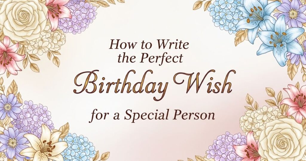 How to Write the Perfect Birthday Wish for a Special Person