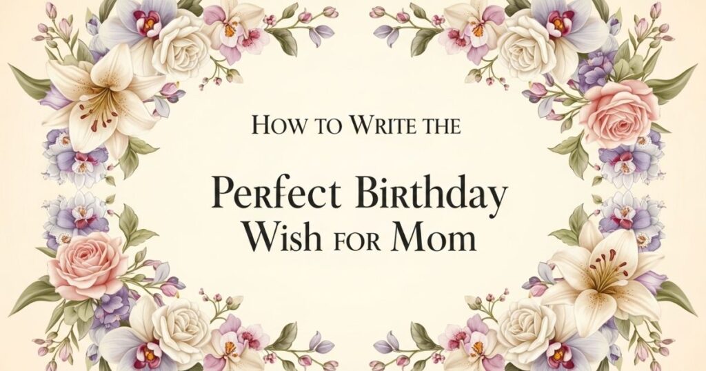 How to Write the Perfect Birthday Wish for Mam