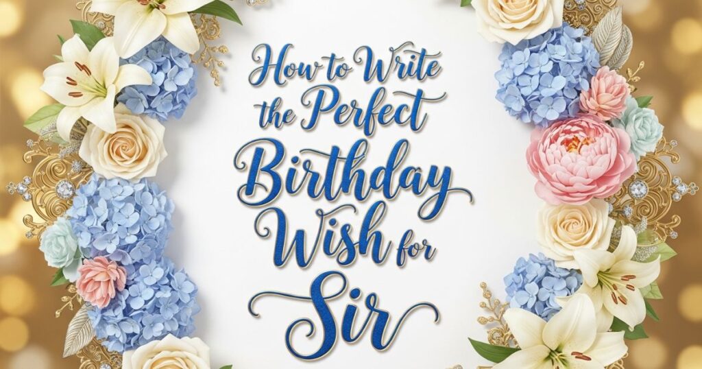 How to Write the Perfect Birthday Wish for Sir