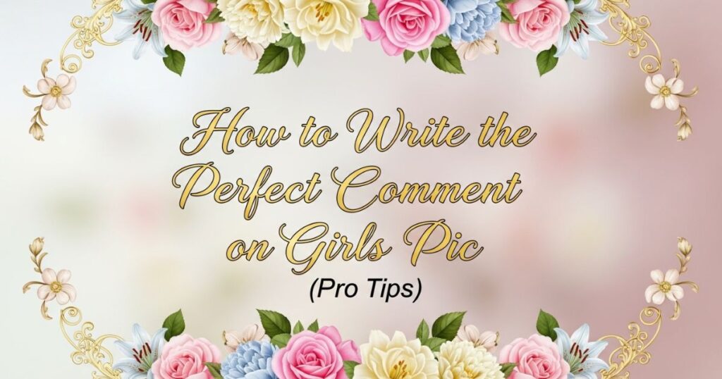 How to Write the Perfect Comment on Girls Pic (Pro Tips)