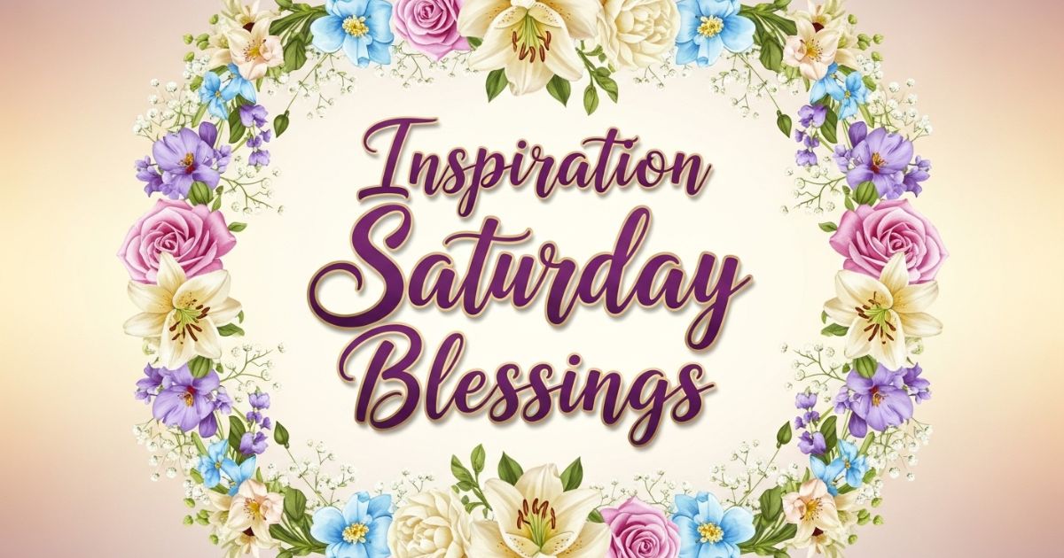 inspiration saturday blessings