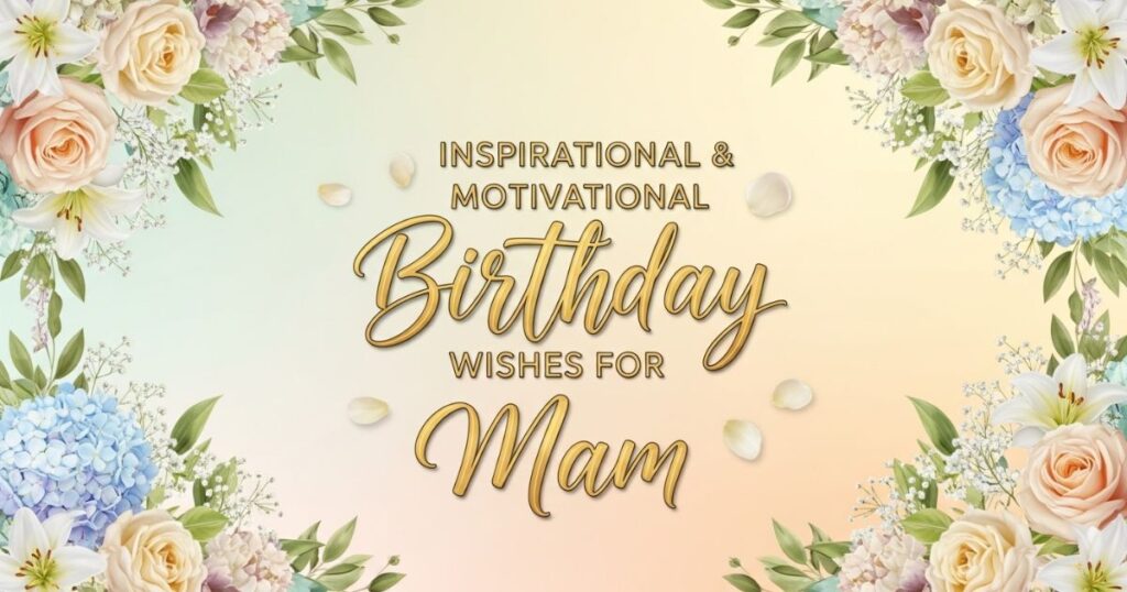 Inspirational & Motivational Birthday Wishes for Mam