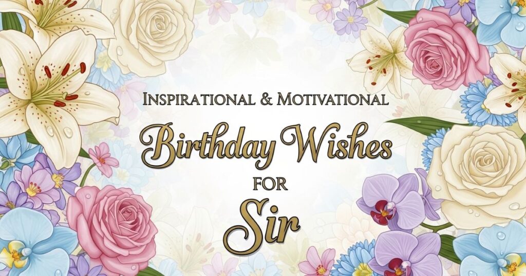 Inspirational & Motivational Birthday Wishes for Sir
