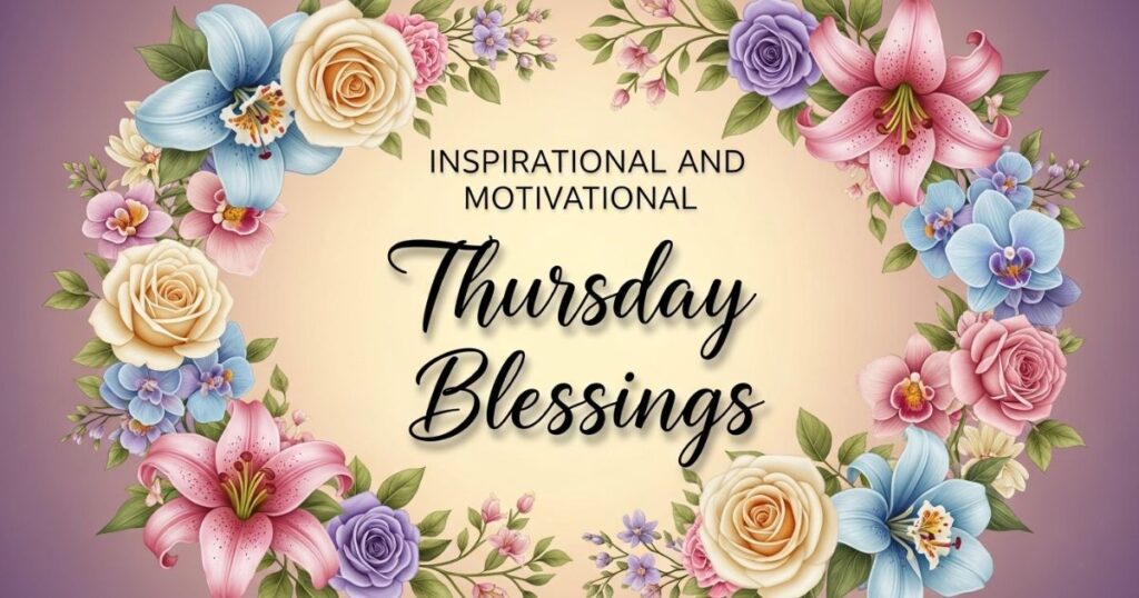 Inspirational and Motivational Thursday Blessings