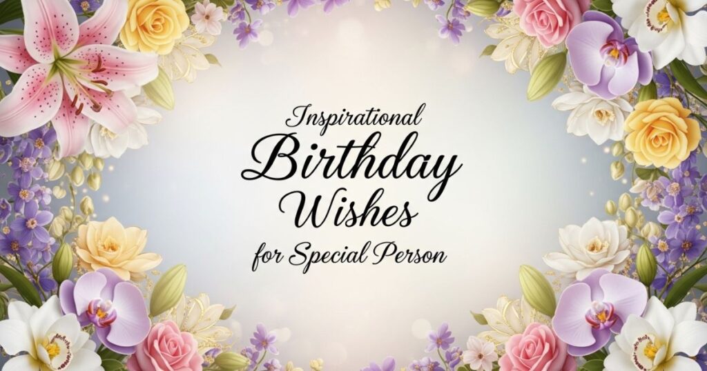 Inspirational Birthday Wishes for Special Person