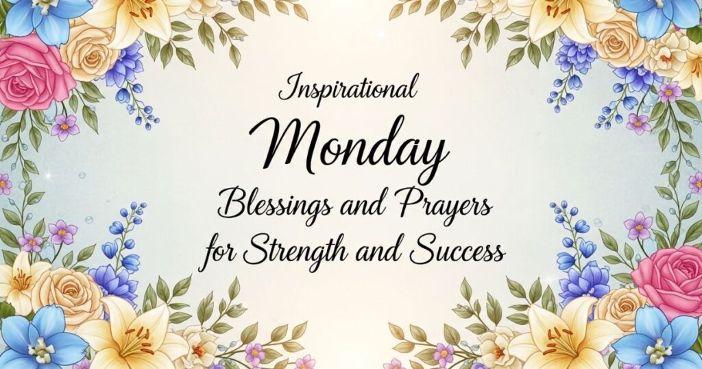 Inspirational Monday Blessings and Prayers for Strength and Success