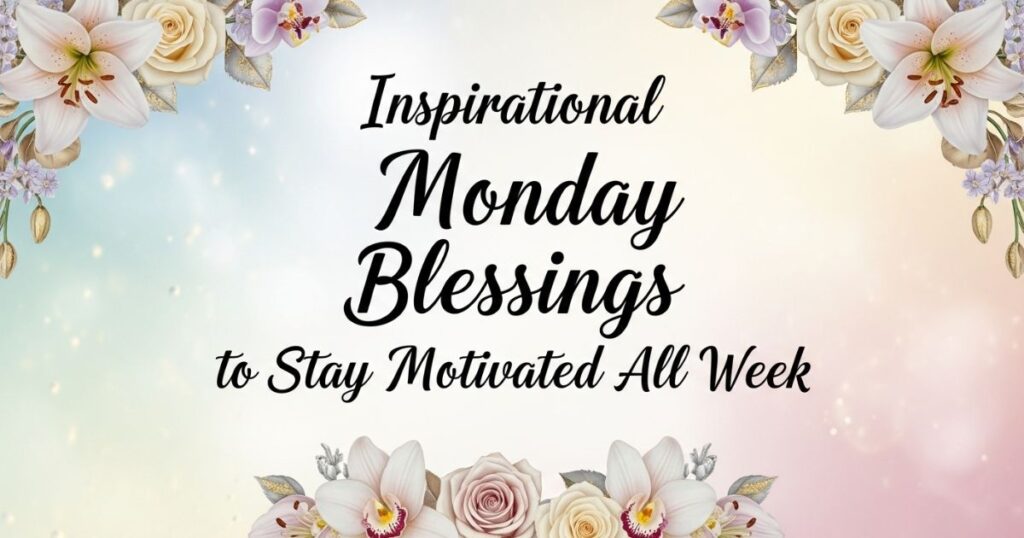 Inspirational Monday Blessings to Stay Motivated All Week