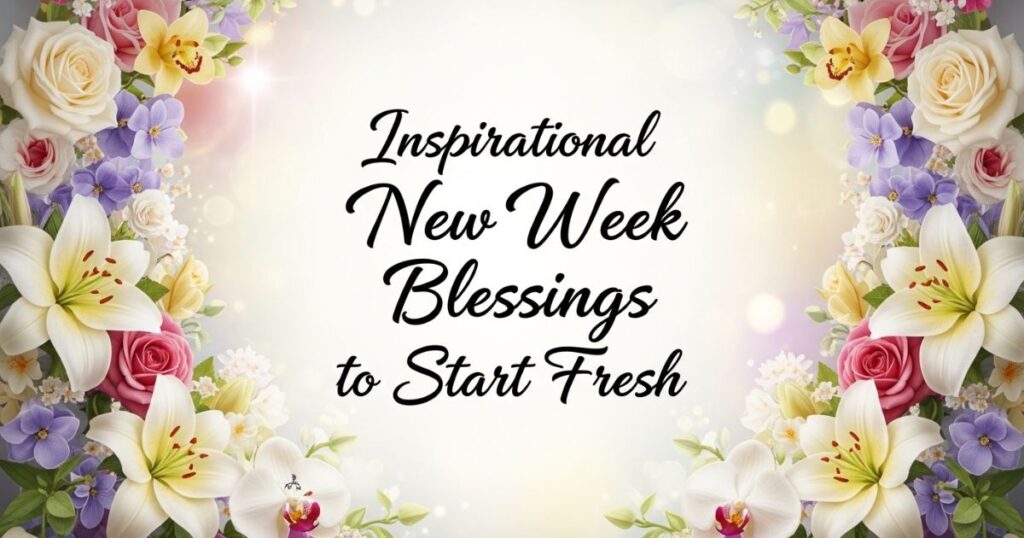 Inspirational New Week Blessings to Start Fresh