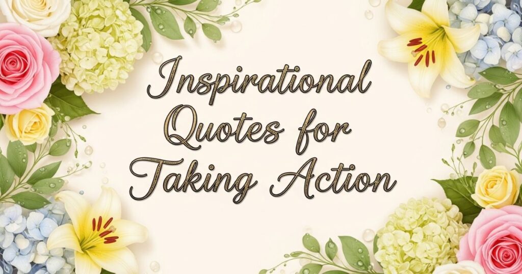 Inspirational Quotes for Taking Action