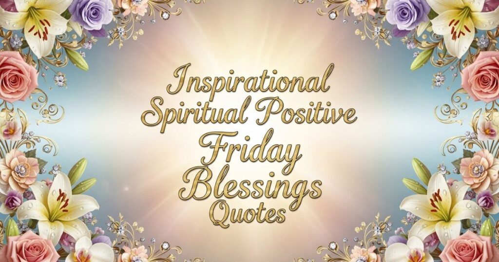 Inspirational Spiritual Positive Friday Blessings Quotes