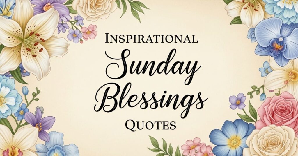 Inspirational Sunday Blessings Quotes