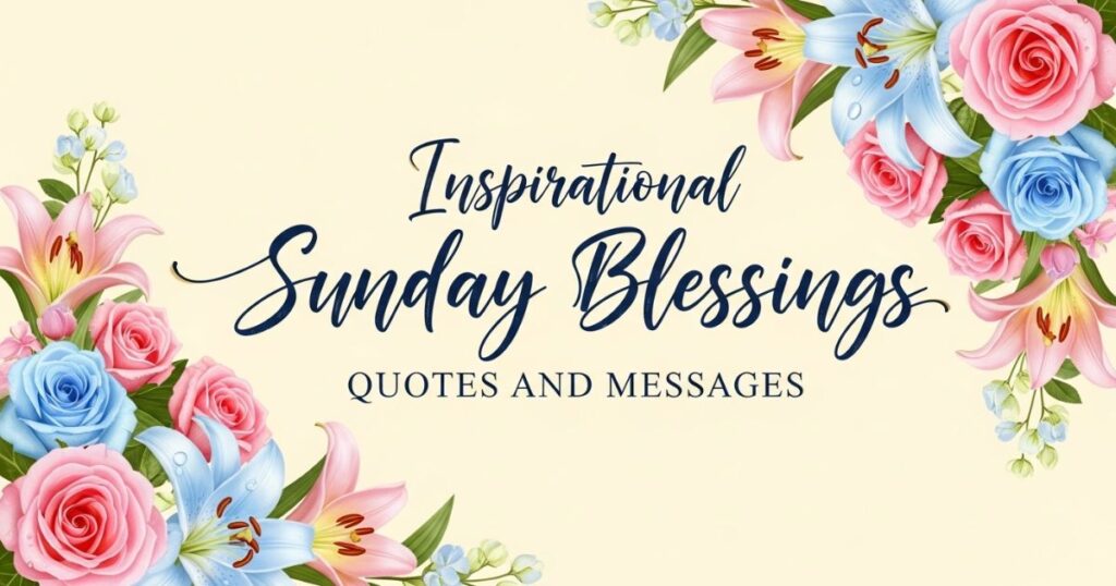 Inspirational Sunday Blessings Quotes and Messages