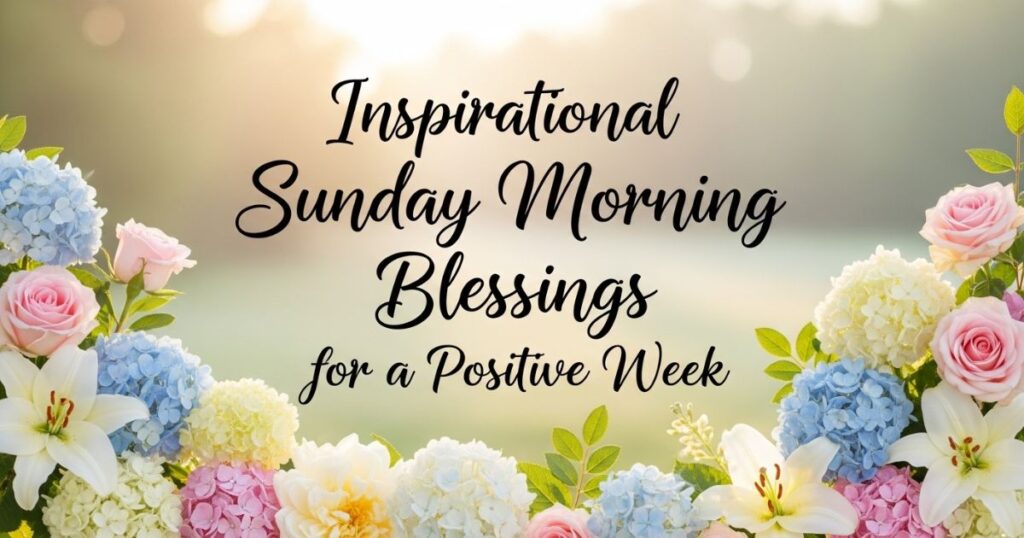 Inspirational Sunday Morning Blessings for a Positive Week