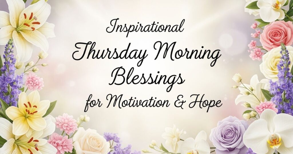 Inspirational Thursday Morning Blessings for Motivation & Hope