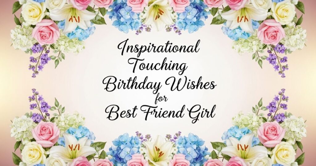 Inspirational Touching Birthday Wishes for Best Friend Girl