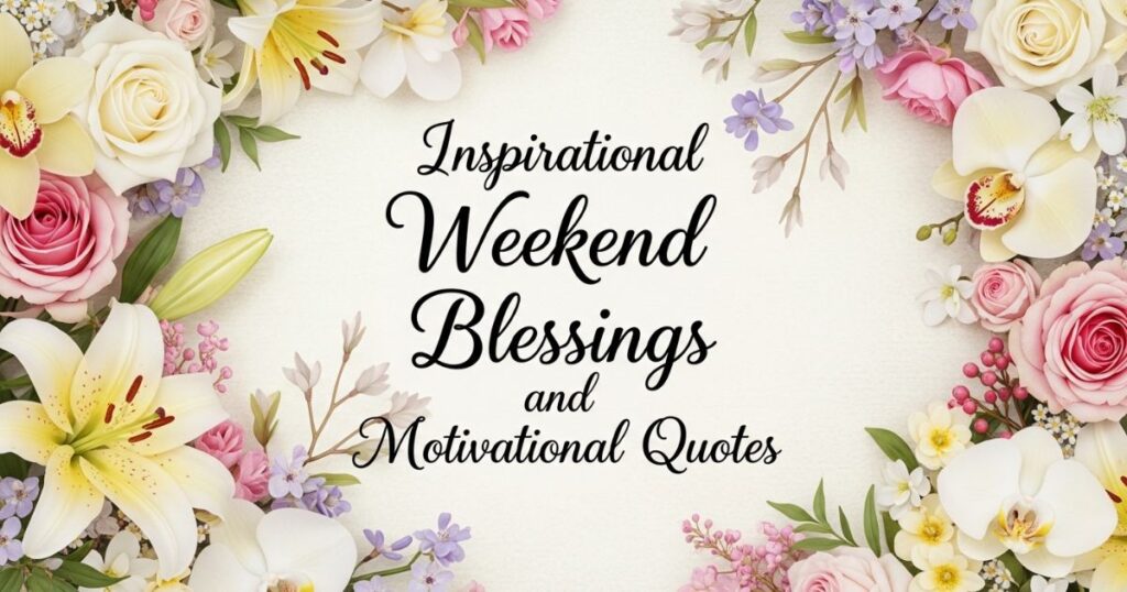 Inspirational Weekend Saturday Blessings and Motivational Quotes