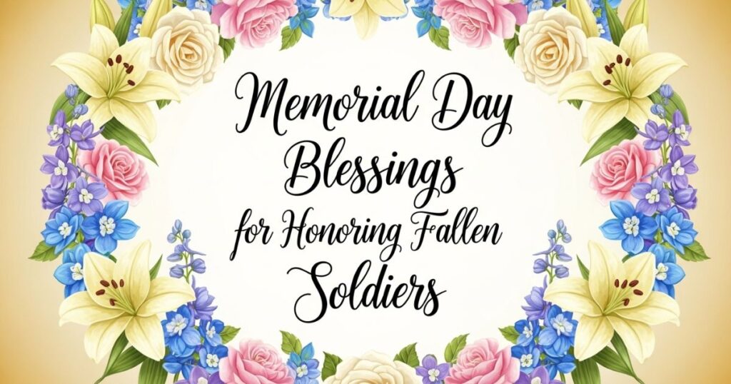 Memorial Day Blessings for Honoring Fallen Soldiers