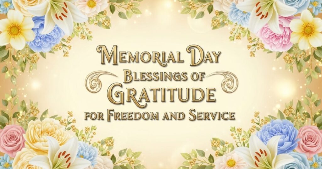 Memorial Day Blessings of Gratitude for Freedom and Service