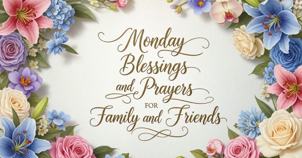 Monday Blessings and Prayers for Family and Friends