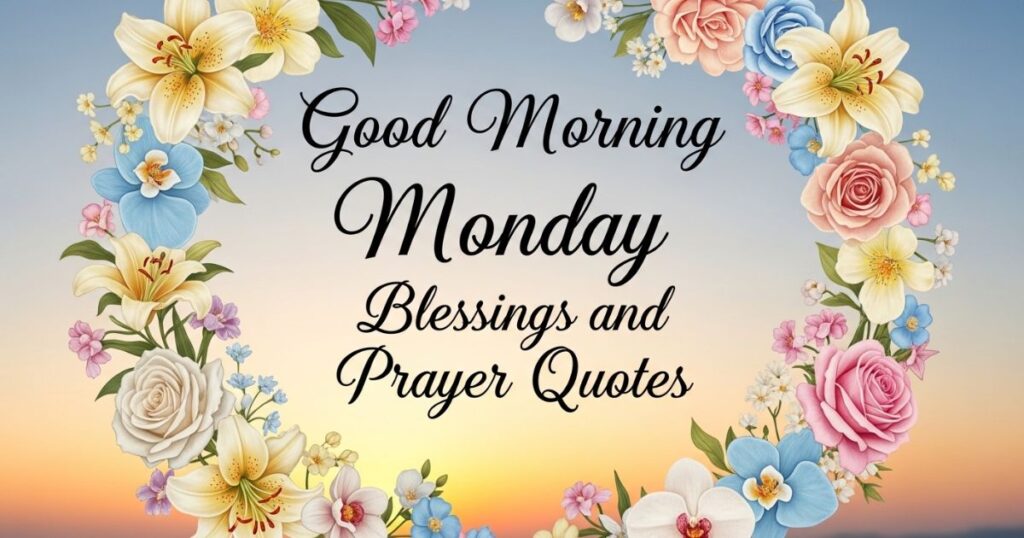 Good Morning Monday Blessings and Prayer Quotes