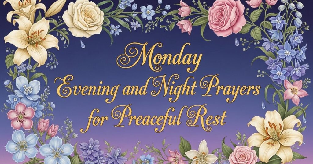 Monday Evening and Night Prayers for Peaceful Rest